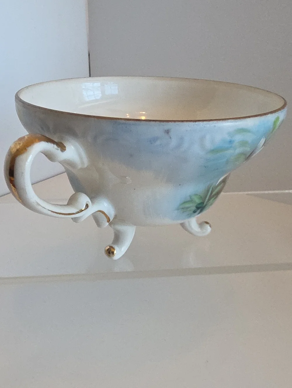 Vintage Norcrest Fine China Teacup NW-8/341 Colorado Columbine Hand Painted